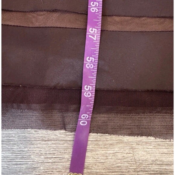 JS Collections Brown Lace Satin Gown Size 4 Sleeveless Formal Evening Dress - Picture 9 of 13